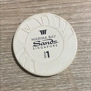 Casino Chip Marina Bay Sands MBS Singapore $1